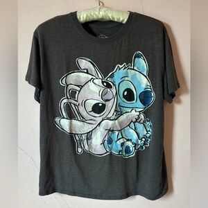 Disney Gray Kids Tee with Cartoon Characters